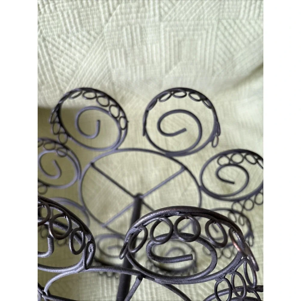 Black Metal 3 Tier Scroll Wire Cupcake Tree Stand 20 Cup Party Dessert Display